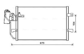 AVA QUALITY MSA5289 - CONDENSADOR MERCEDES CLASE A (W168)