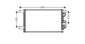 AVA QUALITY MT5206 - CONDENSADOR MITSUBISHI MONTERO