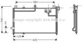 AVA QUALITY MZ5125 - CONDENSADOR MAZDA 323 `95-