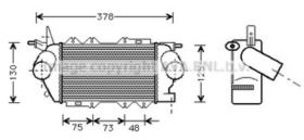 AVA QUALITY OL4269 - INTERCOOLER OPEL VECTRA B DTI