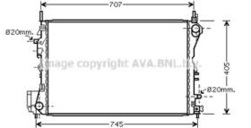 AVA QUALITY OLA2395 - RADIADOR OPEL VECTRA C 3.0 CDTI