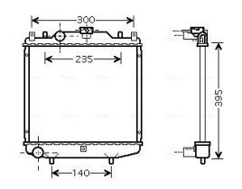 AVA QUALITY SZ2028 - RADIADOR SUZUKI ALTO