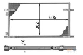 BEHR HELLA SERVICE 8FC351300011 - COND. RENAULT ESPACE III/LAGUNA