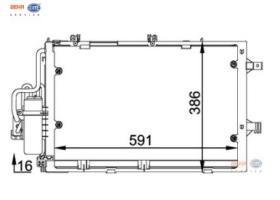 BEHR HELLA SERVICE 8FC351300601 - COND. OPEL CORSA C / TIGRA