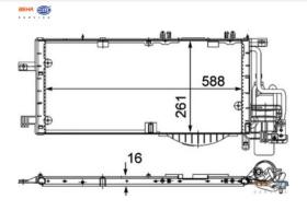 BEHR HELLA SERVICE 8FC351301204 - COND. OPEL CORSA C DIESEL