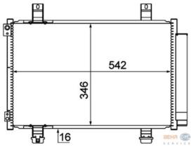 BEHR HELLA SERVICE 8FC351310291 - CONDENSADOR OPEL AGILA B