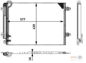 BEHR HELLA SERVICE 8FC351317541 - COND. VW PASSAT VI