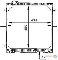 BEHR HELLA SERVICE 8MK376721171 - RADIADOR MERCEDES SK-MK