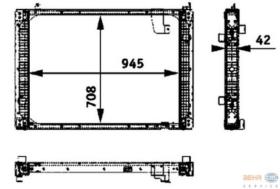 BEHR HELLA SERVICE 8MK376722411 - RADIADOR MAN ÜL