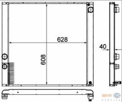 BEHR HELLA SERVICE 8MK376745721 - RAD. LAND ROVER RANGE ROVER