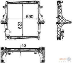 BEHR HELLA SERVICE 8MK376756111 - RADIADOR RENAULT TRUCKS-MASCOTT/MASTER