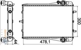 BEHR HELLA SERVICE 8MK376765141 - RAD. PORSCHE 911 (996/997)