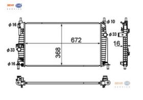 BEHR HELLA SERVICE 8MK376790391 - RADIADOR MAZDA 3