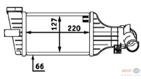 BEHR HELLA SERVICE 8ML376723411 - INTERCOOLER OPEL ASTRA G