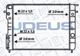 JDEUS 020M37 - RADIADOR OPEL OMEGA B 2.5-3.0