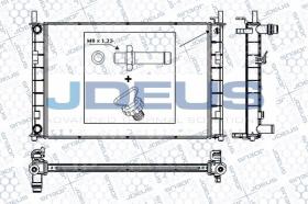 JDEUS RA0121080 - RAD. FORD FIESTA V ( JH_,JD_ ) 1.4 TDCI