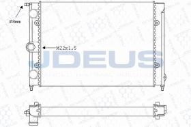 JDEUS RA0300330 - RADIADOR VW POLO