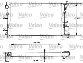 VALEO 730857 - RADIADOR FORD ESCORT V 90-