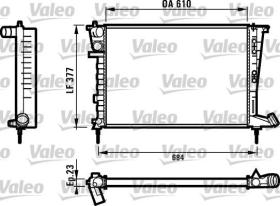 VALEO 731012 - RADIADOR CITROEN ZX 1.4D