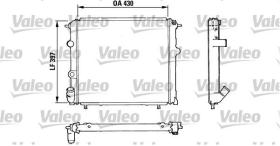 VALEO 810912 - RADIADOR RENAULT R-19 GTS/TSE A.A.