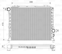 VALEO 811068 - RADIADOR ALFA ROMEO 75-90