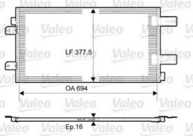 VALEO 814003 - CONDENSADOR RENAULT MASTER/OPEL