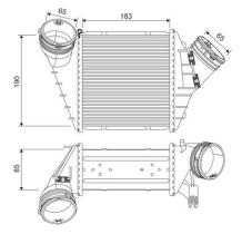 VALEO 817555 - INTERCOOLER VW NEW BEETLE