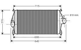 AVA QUALITY CN4126 - INTERCOOLER PEUGEOT 406 TD