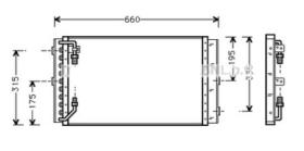 AVA QUALITY VO5070 - CONDENSADOR VOLVO 240