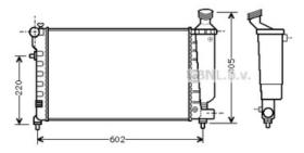 VALEO 730368 - RADIADOR CITROEN - PEUGEOT *tapa rosca*