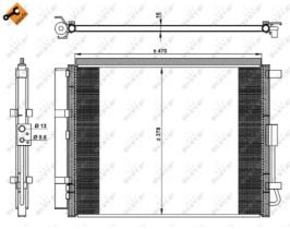 NRF 350230 - CONDENSADOR KIA CEED