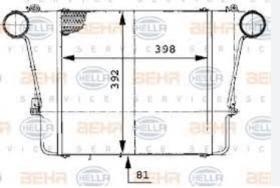 BEHR HELLA SERVICE 8ML376724141 - INTERCOOLER NISSAN ECO