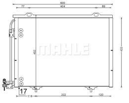 MAHLE AC211001S - CONDENSADOR MERCEDES W202