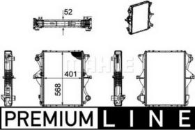 MAHLE CR1169000P - RADIADOR CAMION/AUTOBUS NISSAN ATLEON