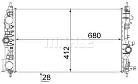 MAHLE CR1782000S - RADIADOR OPEL INSIGNIA 1.4