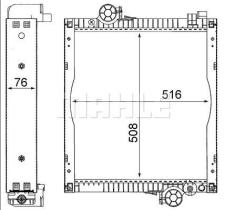 MAHLE CR216000S - RADIADOR JOHN DEERE 6000