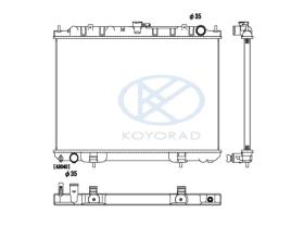 KOYO PL021931 - RAD. NISSAN X-TRAIL 4WD 2.2 DCi + / - AC  03-.