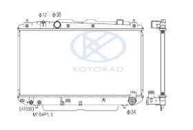 KOYO PL011814 - RADIADOR TOYOTA RAV4 2.0 D4D