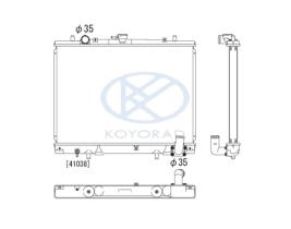 KOYO PL031878 - RAD. MITSUBISHI L200 2.5 TD 4WD