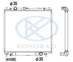 KOYO PL031950 - RAD. MITSUBISHI Pajero 2.8 TD Man. L.H.D 94 - 97