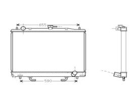 KOYO PL032072R - RAD. MITSUBISHI MONTERO IV 4wd 3.2 DiD Aut 08/99-