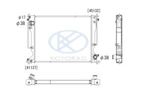 KOYO PL012906 - RAD. TOYOTA IS 200d / IS 220d 2.2 D4d Man. 08/05 - 04/13.