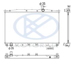 KOYO PL812452 - RAD. HYUNDAI Santa Fé 4wd 2.7i / 2.2 CRDi Man 03/06-