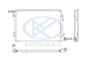 KOYO PL452447 - RADIADOR VW GOLF V/SEAT ALTEA-CADY TDI