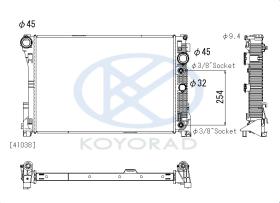 KOYO PL413006 - RAD. MERCEDES CLS / C / E / GLK / Petrol / CDi Aut. 02/07-