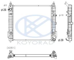 KOYO PL023154 - RAD. NISSAN Note 1.5 dCi Man +/- AC 06/13-