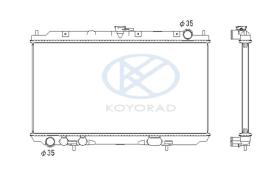 KOYO PL021774R - RADIADOR NISSAN ALMERA/PRIMERA