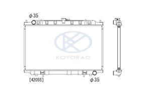 KOYO PL020403 - RAD. NISSAN Maxima QX * 2.0i man. 09/84-