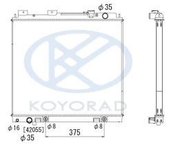 KOYO PL022793 - RAD. NISSAN Navara / Pathfinder 3.0 DCi Aut. 01/10-