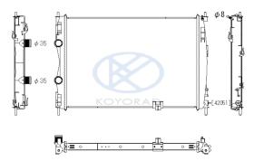 KOYO PL022177 - RADIADOR NISSAN QASHQAI 2.0 DCI